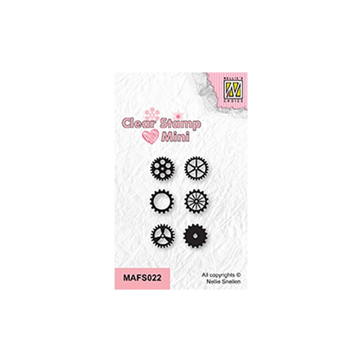 (MAFS022)Nellie's Choice Clear stamps Cogwheels
