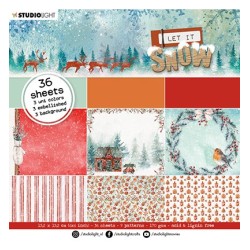 (SL-LIS-PP46)Studio Light SL Paper pad Let it snow nr.46