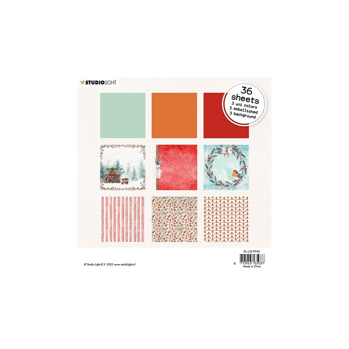 (SL-LIS-PP46)Studio Light SL Paper pad Let it snow nr.46