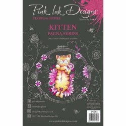 (PI185)Pink Ink Designs Kitten A5 Clear Stamp