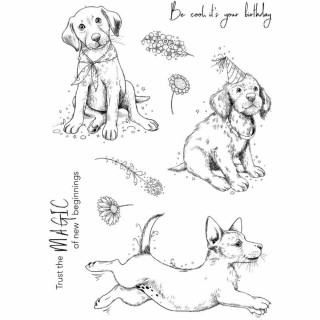 (PI187)Pink Ink Designs Puppy A5 Clear Stamp