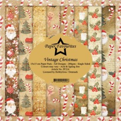 (PF216)Paper Favorites Vintage Christmas 6x6 Inch Paper Pack
