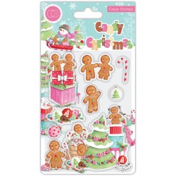 (CCSTMP081)Craft Consortium Candy Christmas Clear Stamps Decorate