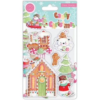 (CCSTMP082)Craft Consortium Candy Christmas Clear Stamps Candy