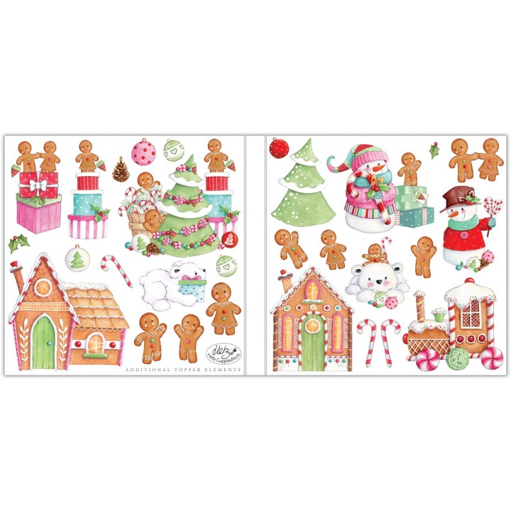 (CCPPAD037B)Craft Consortium Candy Christmas 6x6 Inch Paper Pad