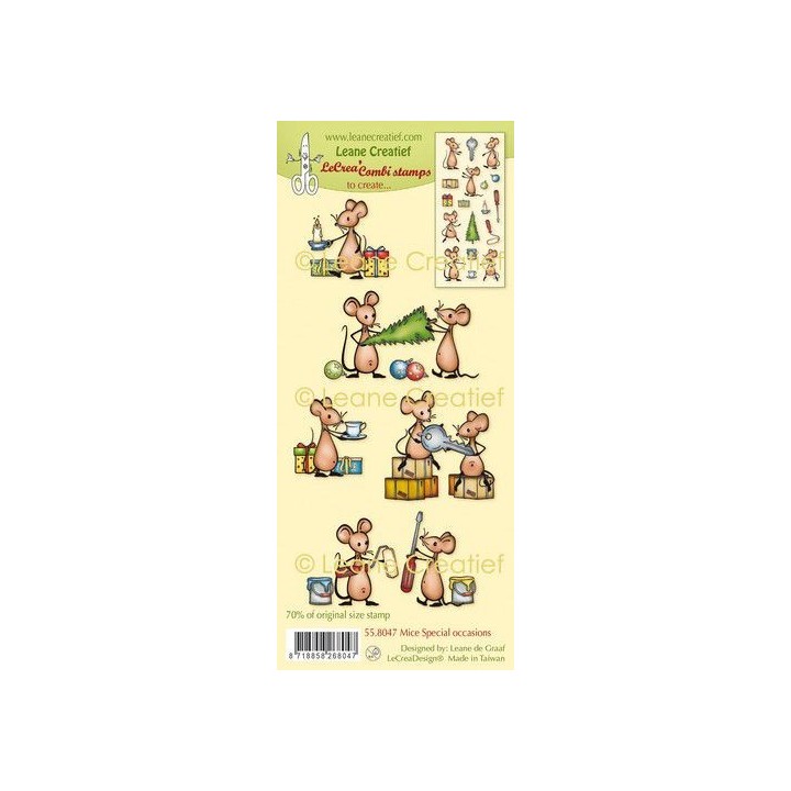 (55.8047)LeCrea - Clear stamp combi Mice special occasions