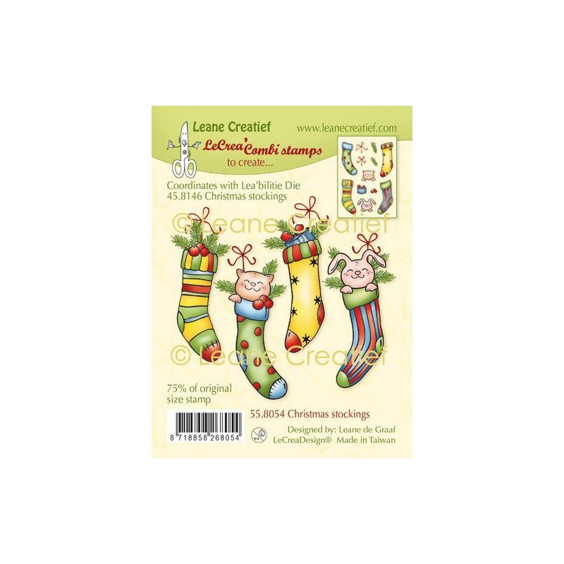 (55.8054)LeCrea - Clear stamp combi Christmas stockings