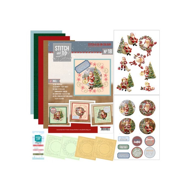 (STDOOC10018)Stitch and Do on Colour 018 - From Santa with Love