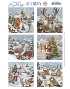 (CDS10096)Scenery - Amy Design - From Santa with Love - Christmas Bird Square