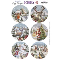 (CDS10097)Scenery - Amy Design - From Santa with Love - Christmas Bird Round