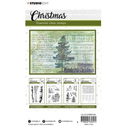(SL-ES-STAMP246)Studio light SL Clear stamp Christmas Background music Essentials nr.246