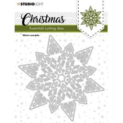 (SL-ES-CD249)Studio Light SL Cutting Die Christmas Star mandala Essentials nr.249