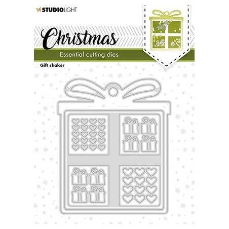 (SL-ES-CD252)Studio Light SL Cutting Die Christmas Gift shaker Essentials nr.252