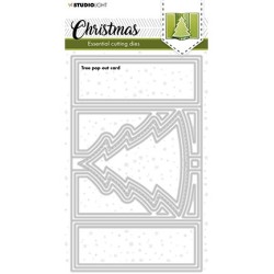 (SL-ES-CD258)Studio Light SL Cutting Die Christmas Tree pop out card Essentials nr.258