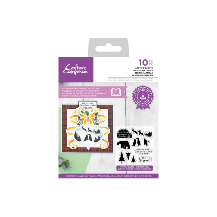 (CC-STP-ARCDEL)Crafter's Companion Celebrate the Season Clear Stamp Arctic Delights