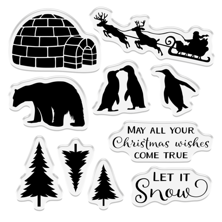 (CC-STP-ARCDEL)Crafter's Companion Celebrate the Season Clear Stamp Arctic Delights