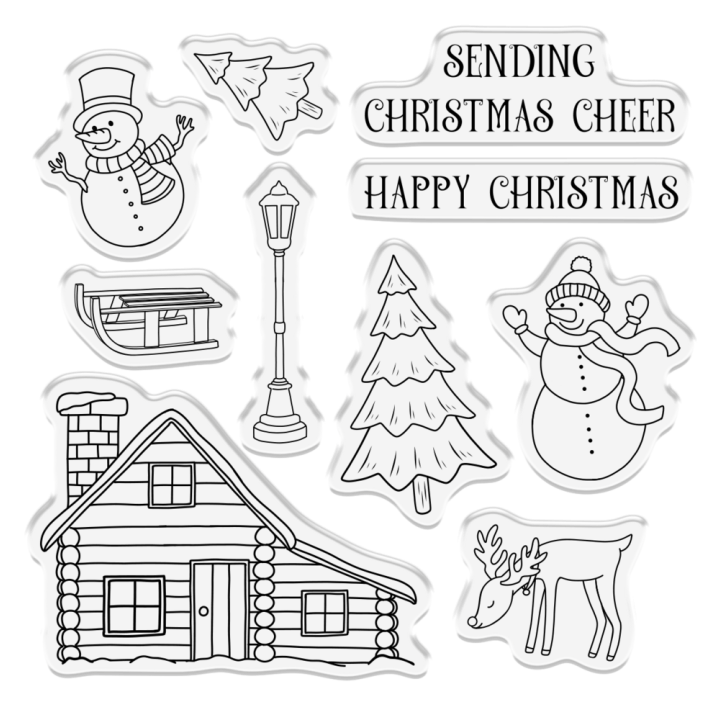 (CC-STP-HFTHOL)Crafter's Companion Celebrate the Season Clear Stamp Home for the Holiday