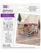 (GEM-STD-3DSB-SGOT)Gemini Christmas 3D Scene Builder Stamp & Die Santa's Grotto