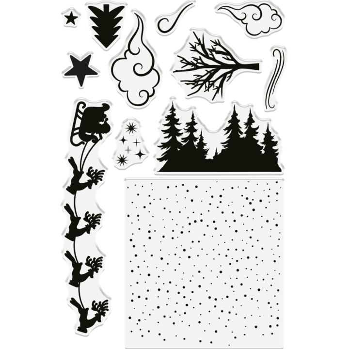 (GEM-STD-3DSB-CEVE)Gemini Christmas 3D Scene Builder Stamp & Die Christmas Eve