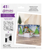(GEM-STD-3DSB-CCOT)Gemini Christmas 3D Scene Builder Stamp & Die Christmas Cottage