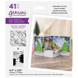 (GEM-STD-3DSB-CCOT)Gemini Christmas 3D Scene Builder Stamp & Die Christmas Cottage