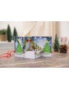 (GEM-STD-3DSB-CCOT)Gemini Christmas 3D Scene Builder Stamp & Die Christmas Cottage