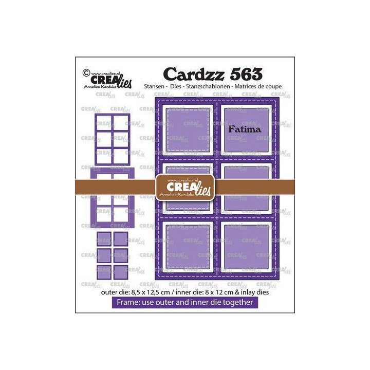 (CLCZ563)Crealies Cardzz Frame & Inlay Fatima 6x square