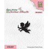 (CSIL021)Nellie's Choice Clear stamps Christmas Silhouettes Angel with candle