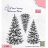 (CT057)Nellie's Choice Clear stamps Christmas time Christmas time 3 snowy fir trees