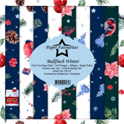 (PF219)Paper Favorites Bullfinch Winter 6x6 Inch Paper Pack