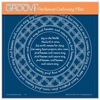 (GRO-CH-41877-03)Groovi Plate A5 LINDA WILLIAMS' JOY TO THE WORLD NESTED WRAPS - CHRISTMAS TREASURES
