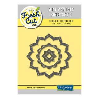 (ACC-DI-31276-XX)Clarity FRESH CUT DIE MINI MANDALA RINGS SET 1