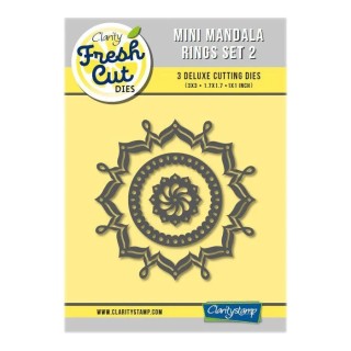(ACC-DI-31277-XX)Clarity FRESH CUT DIE MINI MANDALA RINGS SET 2