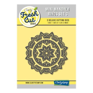 (ACC-DI-31278-XX)Clarity FRESH CUT DIE MINI MANDALA RINGS SET 3