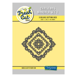 (ACC-DI-31306-33)Clarity FRESH CUT DIE CHRISTMAS MANDALA SET 1