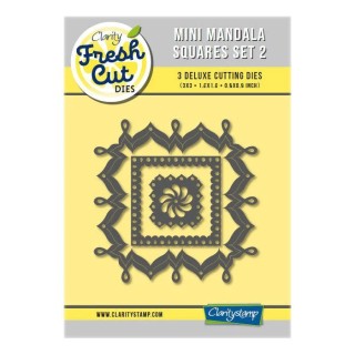 (ACC-DI-31312-33)Clarity FRESH CUT DIE MINI MANDALA SQUARES SET 2