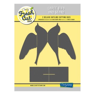 (ACC-DI-31282-XX)Clarity FRESH CUT DIE 3D LARGE BIRD & STAND