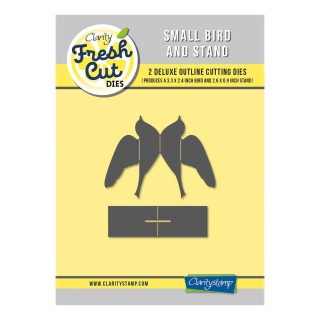 (ACC-DI-31283-XX)Clarity FRESH CUT DIE 3D SMALL BIRD & STAND