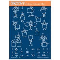 (GRO-CH-41807-04)Groovi Plate A5 BARBARA'S ELVES & LETTERBOXES