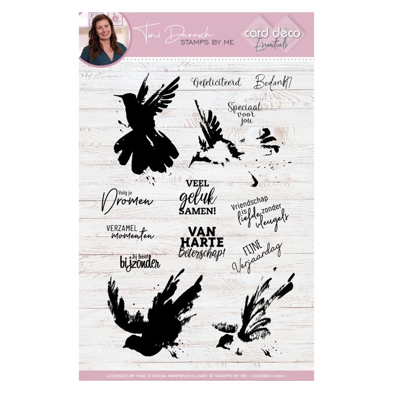 (CDESBM10004)Card Deco Essentials - Stamps by Me - Clear Stamps A5 - Hummingbirds
