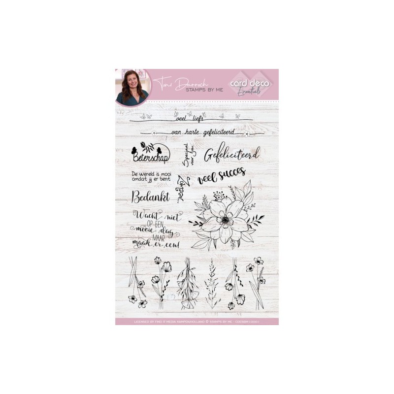 (CDESBM10001)Card Deco Essentials Stamps by Me Clear Stamps A5