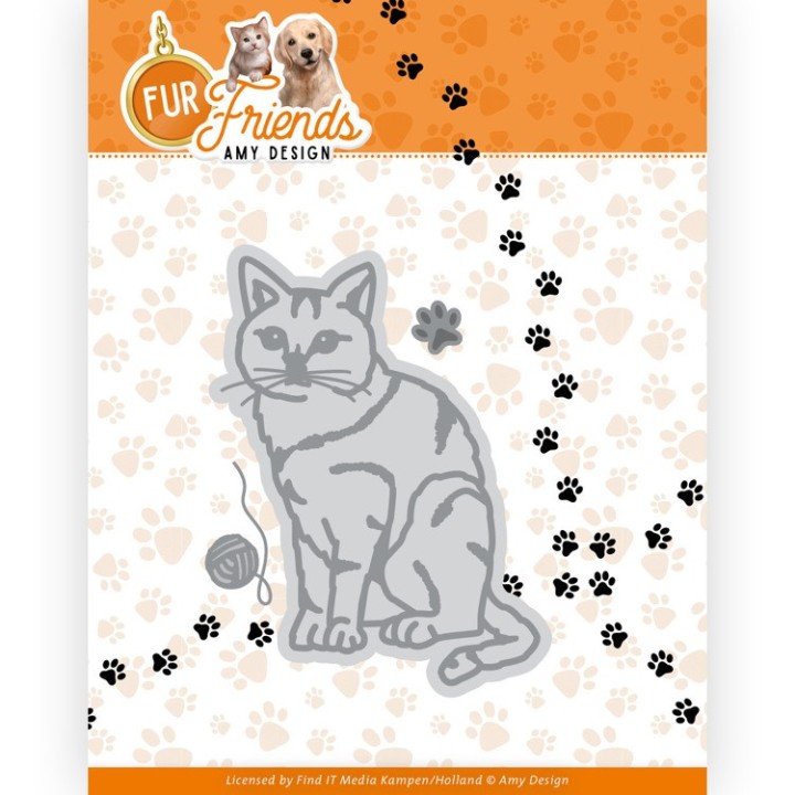 (ADD10286)Dies - Amy Design - Fur Friends - Cat