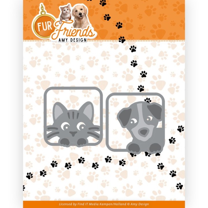 (ADD10287)Dies - Amy Design - Fur Friends - Peek a Boo