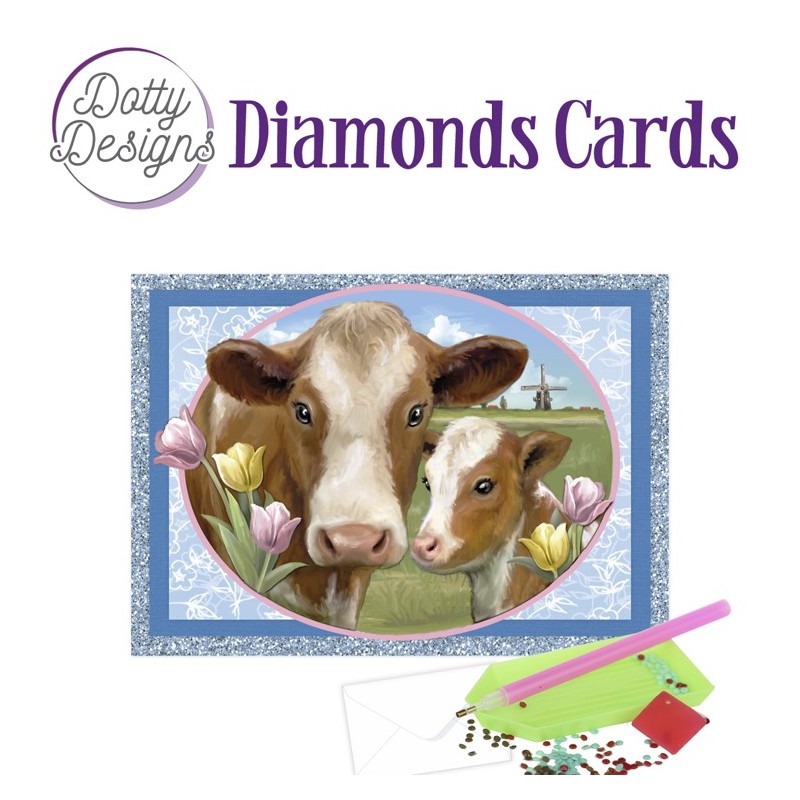 (DDDC1098)Dotty Designs Diamond Cards - Cows