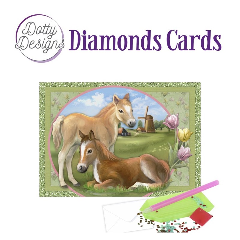 (DDDC1100)Dotty Designs Diamond Cards - Horses