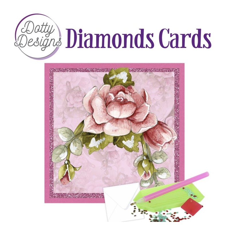 (DDDC1101)Dotty Designs Diamond Cards - Red Roses