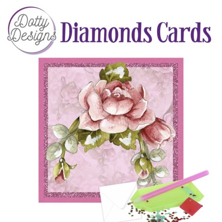 (DDDC1101)Dotty Designs Diamond Cards - Red Roses