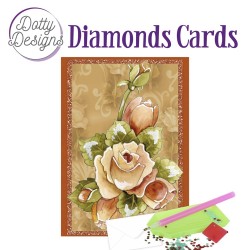 (DDDC1102)Dotty Designs Diamond Cards - Orange Roses