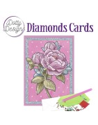 (DDDC1104)Dotty Designs Diamond Cards - Old Pink Peony