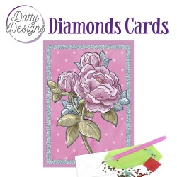 (DDDC1104)Dotty Designs Diamond Cards - Old Pink Peony